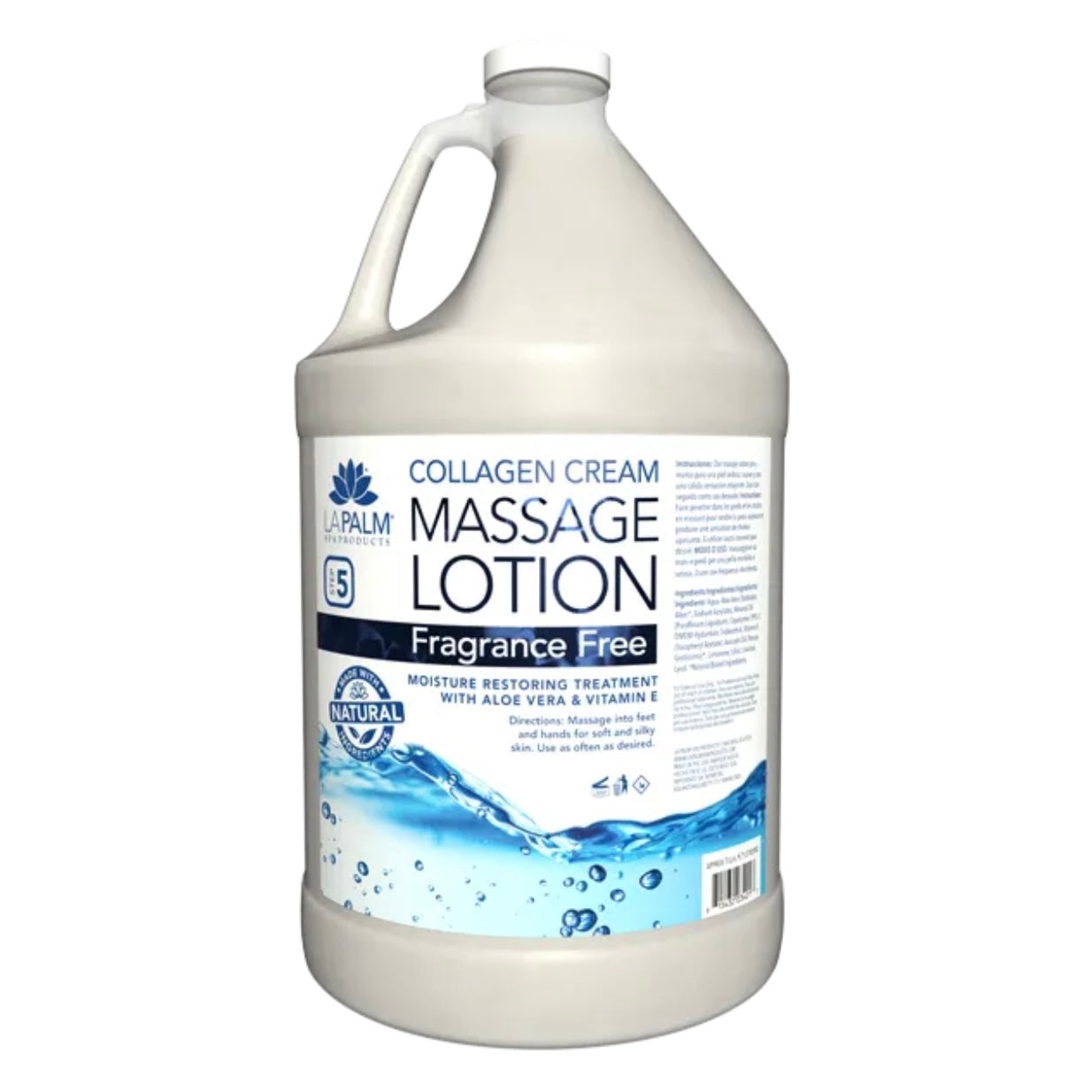 LaPalm Collagen Massage Lotion - Fragrance Free (1 Gallon)